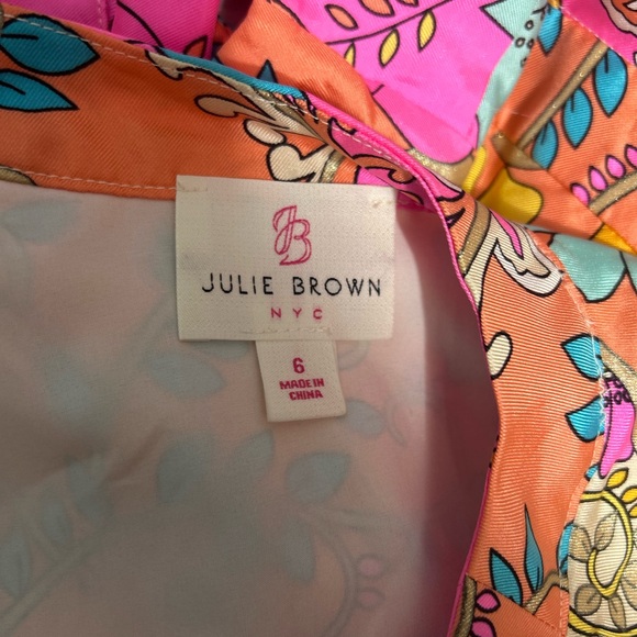 Julie Brown NYC 100% silk Cantina midi dress size 6 - Picture 8 of 9